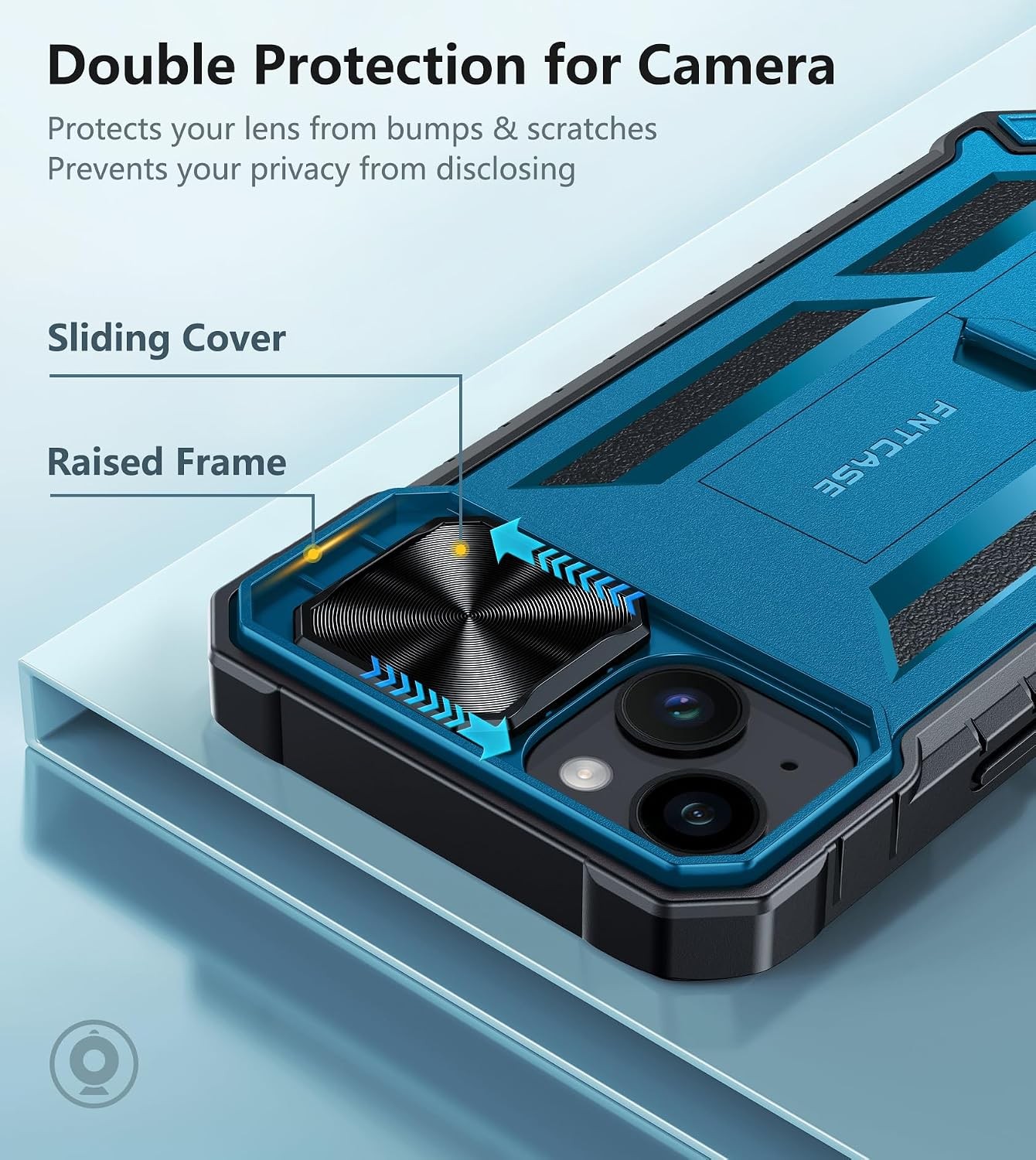 iPhone 15 Plus Case: iPhone 14 Plus Phone Case with Kickstand | Rugged Heavy Dut