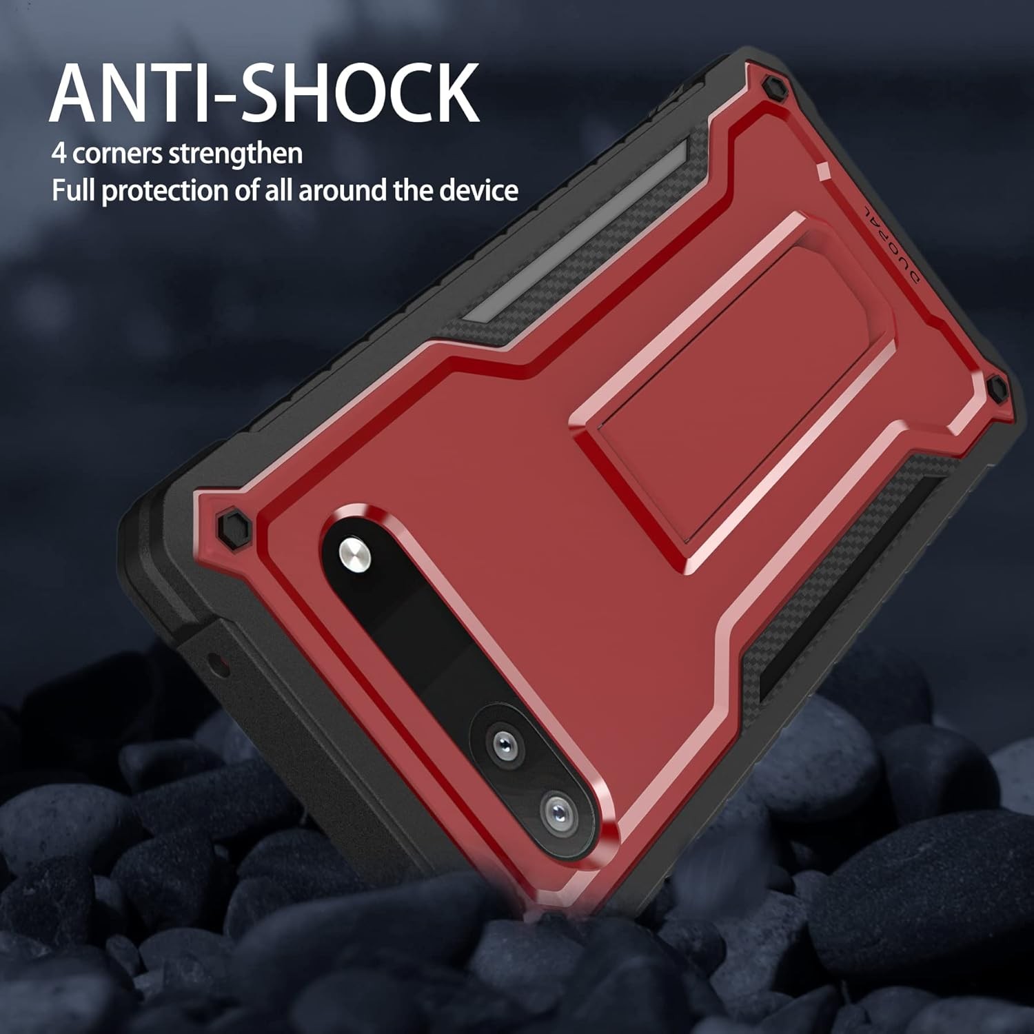 for Google Pixel 6a Case, Military Grade Protection Shockproof Case with Tempere
