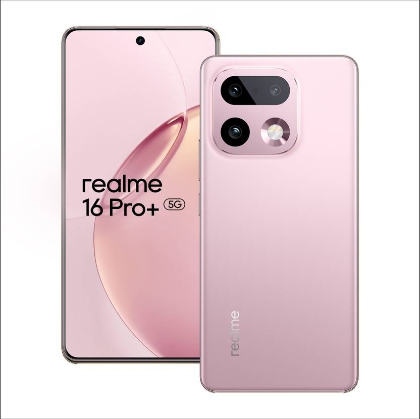 realme 16 Pro+ 5G (Pink, 256GB 8GB RAM) 7 Gen 4 Processor 6.8″ Gobal Version.