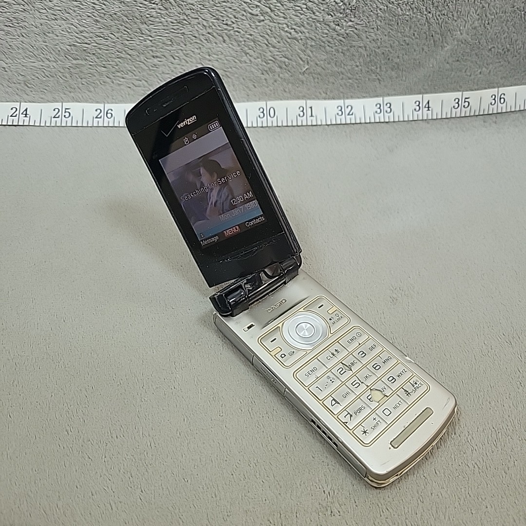 Casio Exilim C721 5.1MP Camera Flip Phone Swivel Screen Tested and Battery READ