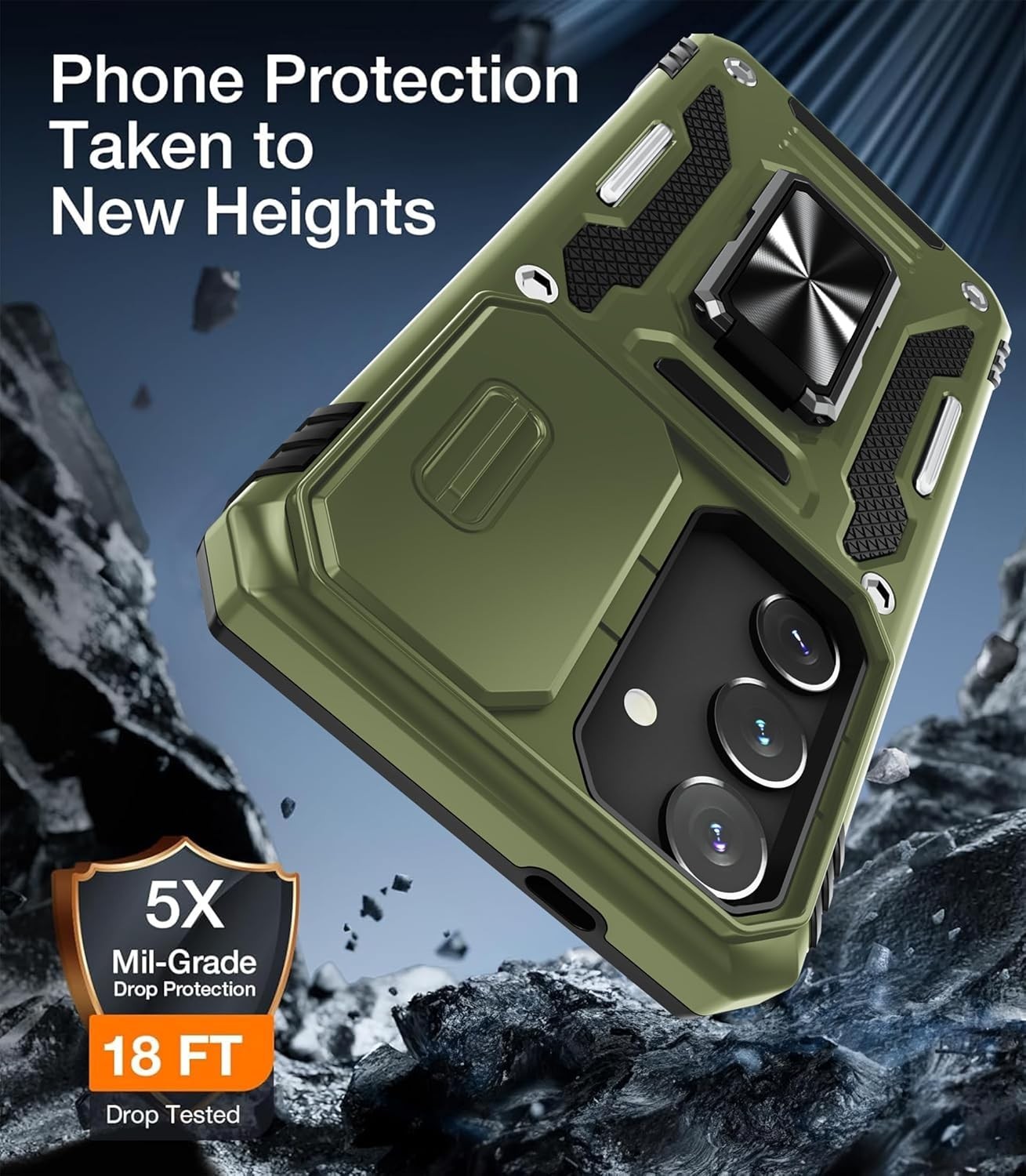 For Samsung Galaxy S25 Plus Case with Shockproof Protection & Screen Protector
