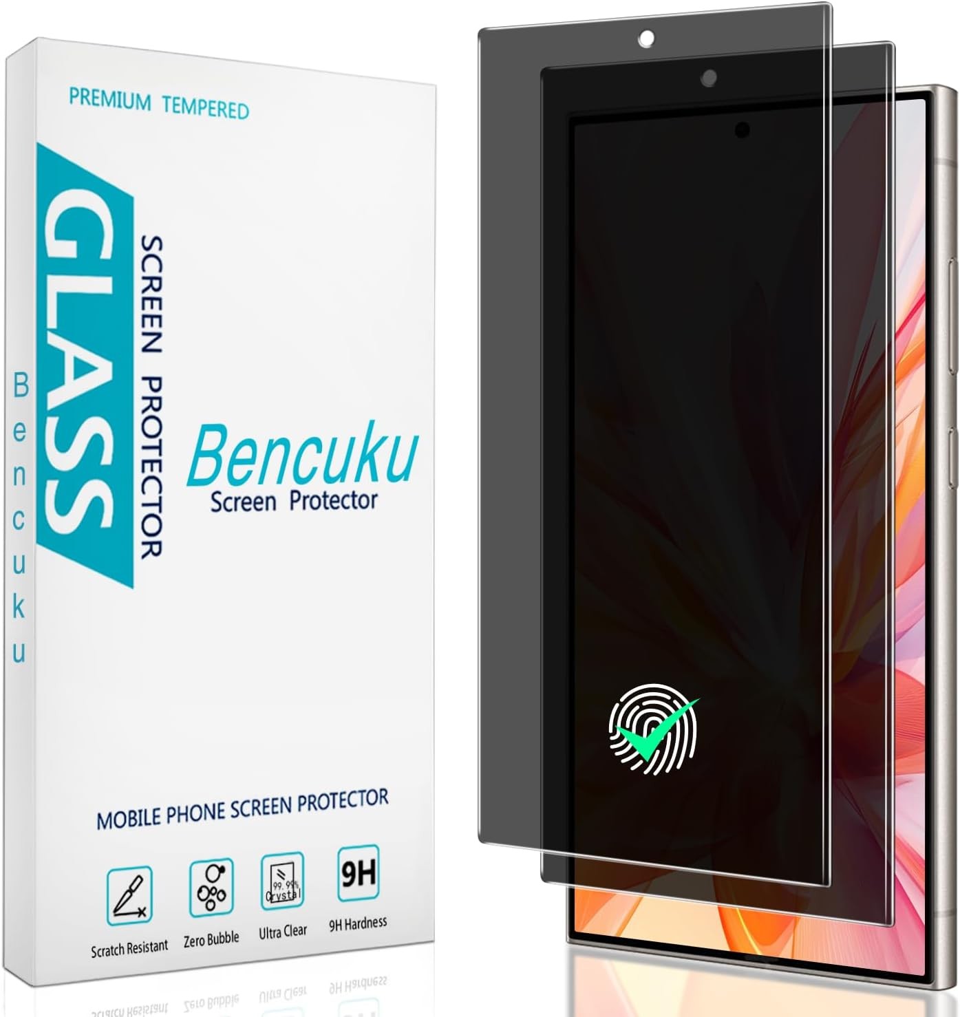 2PCS Privacy Screen Protector for Samsung Galaxy S25 Ultra 6.8 Inch Anti Spy