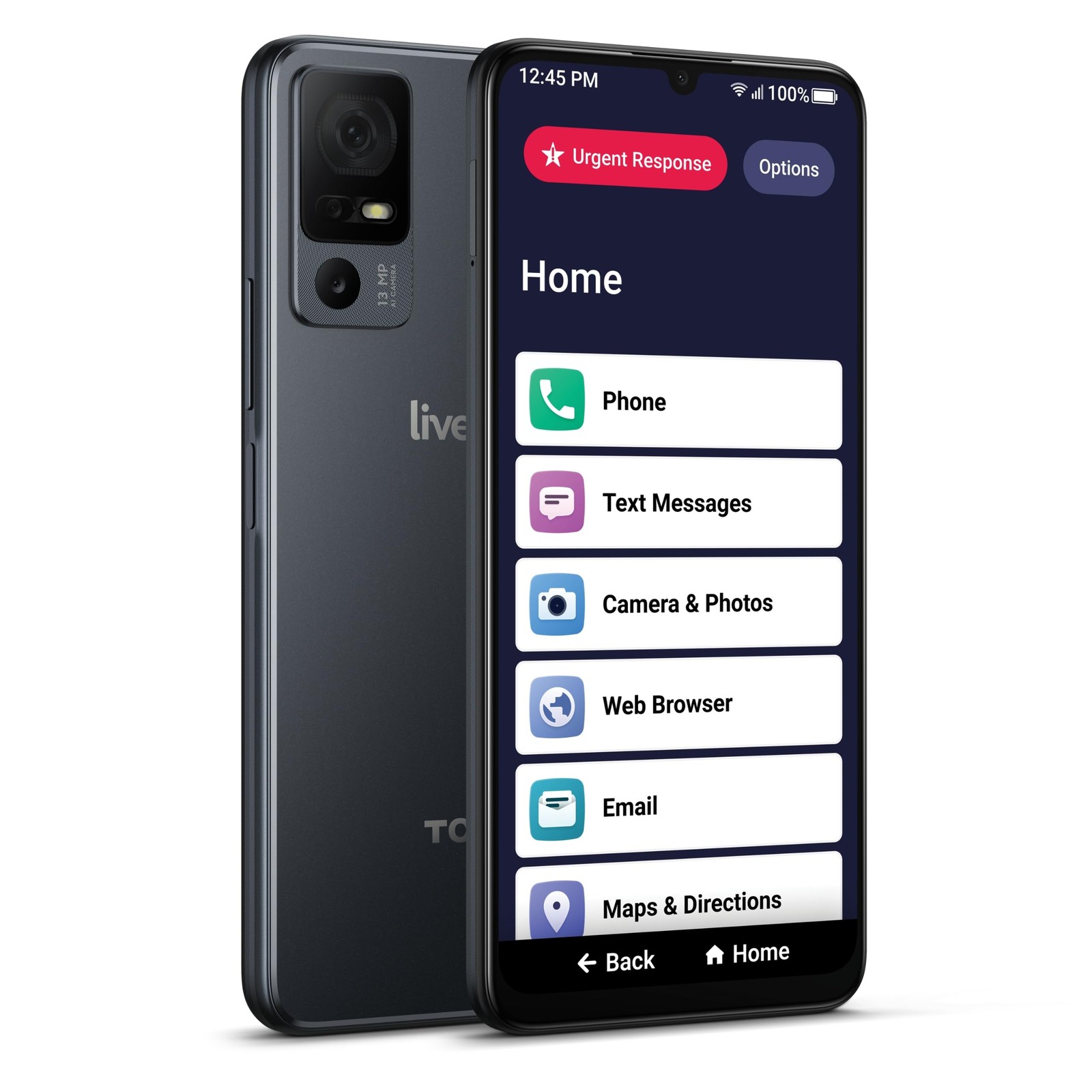 Smartphone for Seniors – Jitterbug Smart4, No SIM Needed, Activate Phone Plan