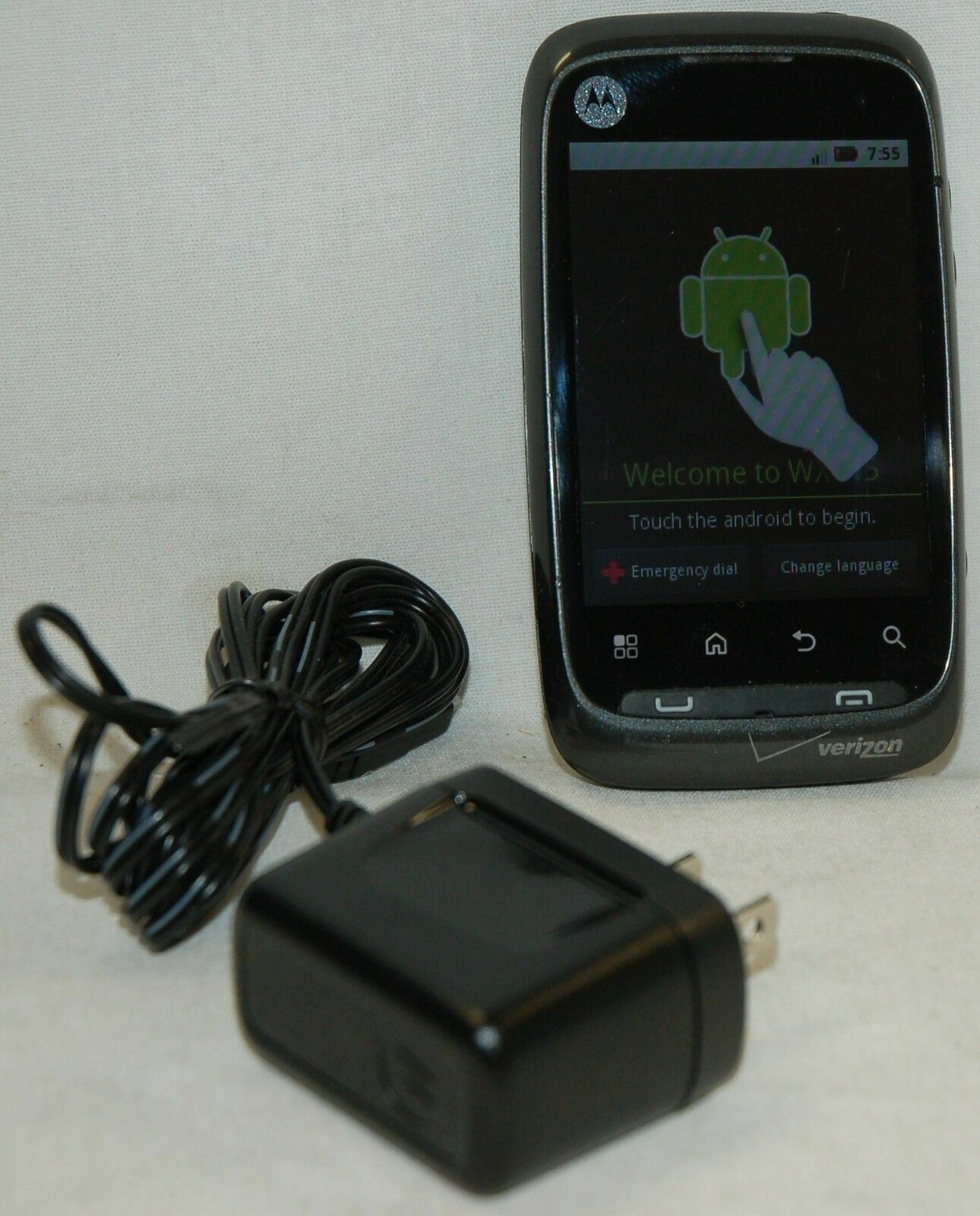 Motorola WX445 Citrus Android Cell Phone Verizon BLACK bluetooth WiFi 3G Grade C