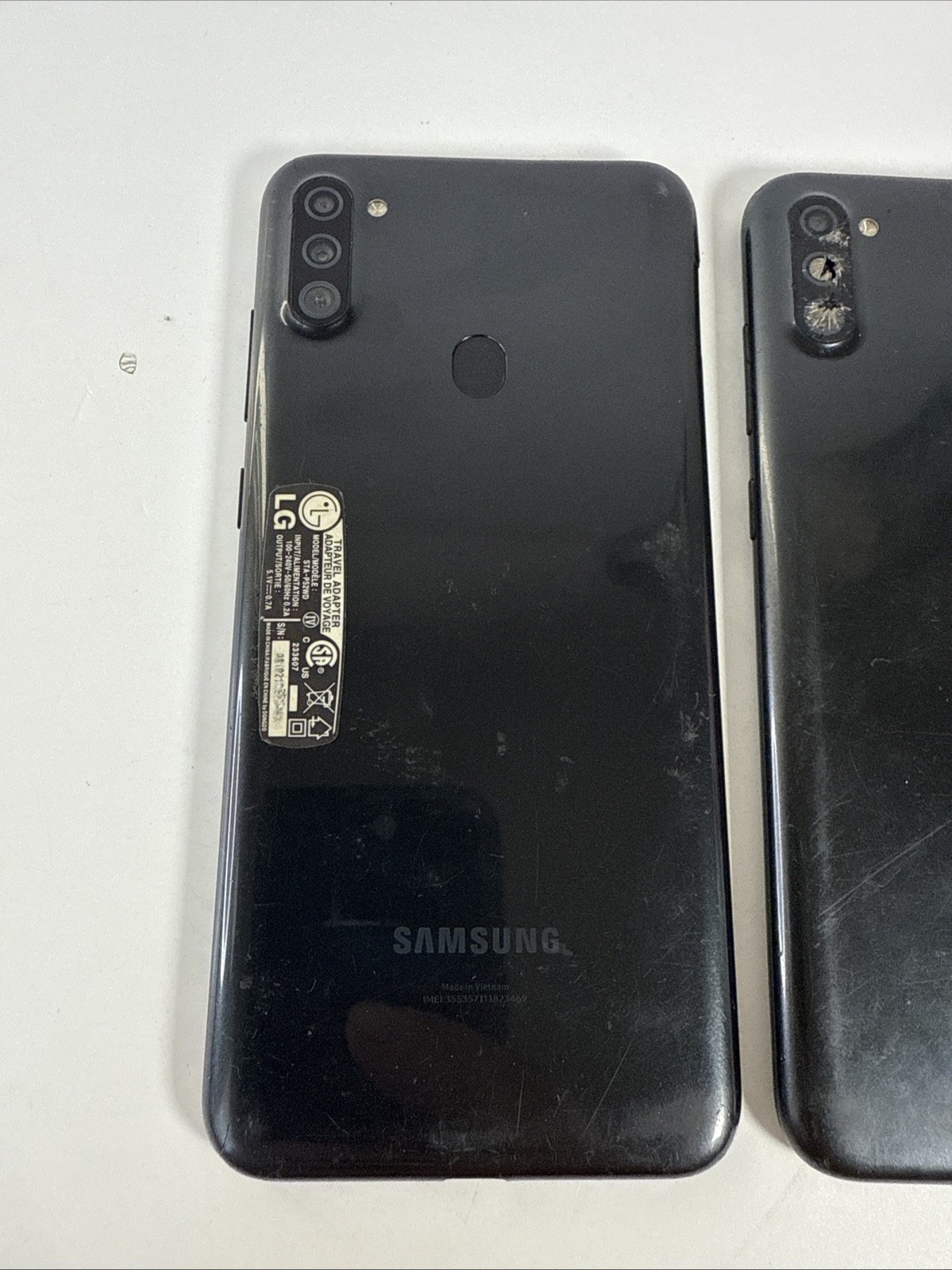 Samsung Galaxy A11 Model SM-A115W Storage 32 GB Lot of 2 FOR PARTS!