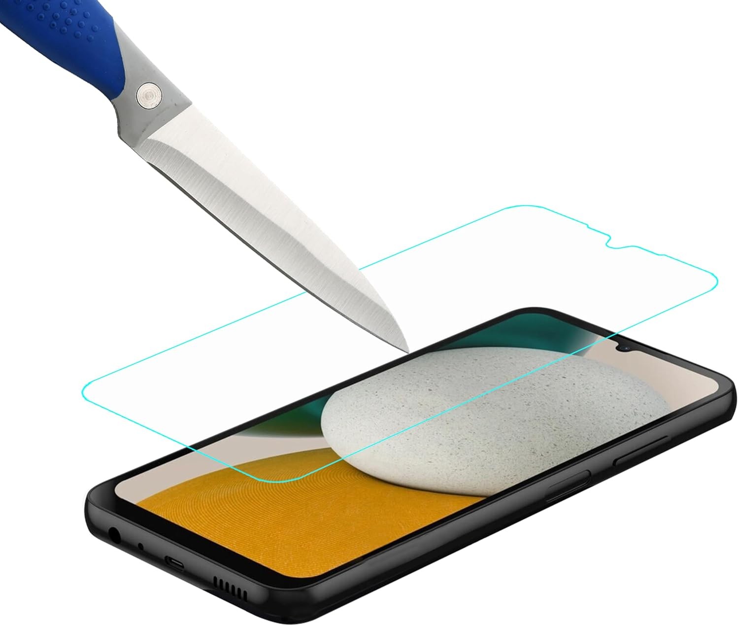 3PCS Screen Protector for Samsung Galaxy A05s 6.1 Inch Tempered Glass Anti Scrat