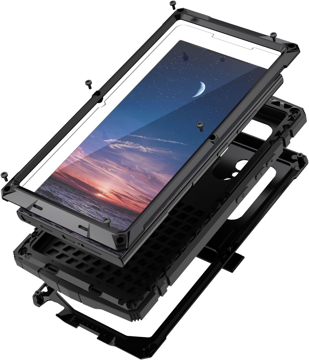 Metal Phone Case for Samsung Galaxy S26 Ultra 6.9 Inch Heavy Duty Protection