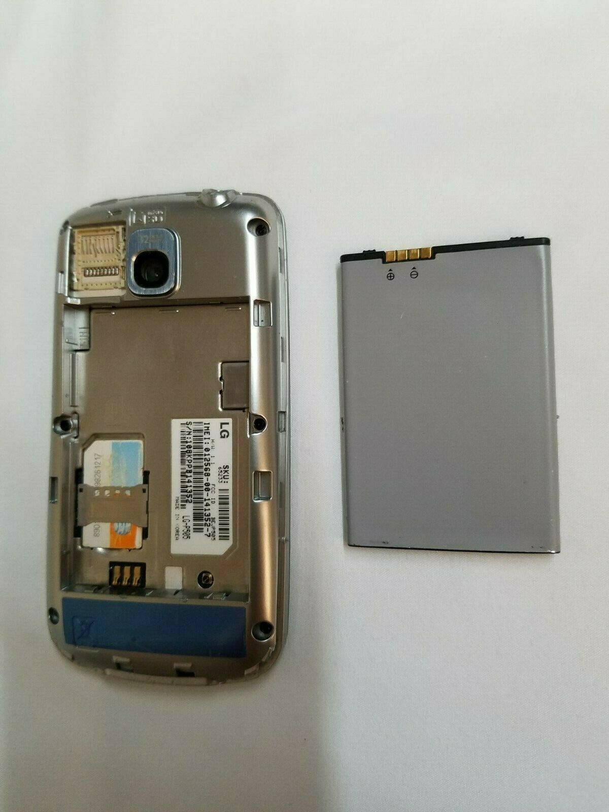 H20 Wireless At&t Cricket Black Go Phone LG Phoenix LG-P505 Cell Phone