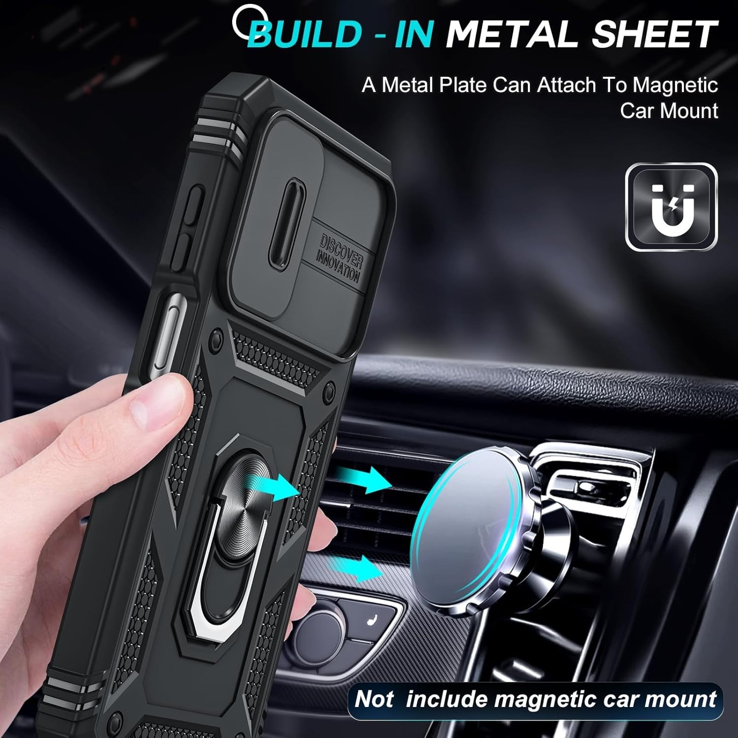 For Samsung Galaxy A15 5G Case w/Heavy Duty Shockproof Scratch Resistant cover