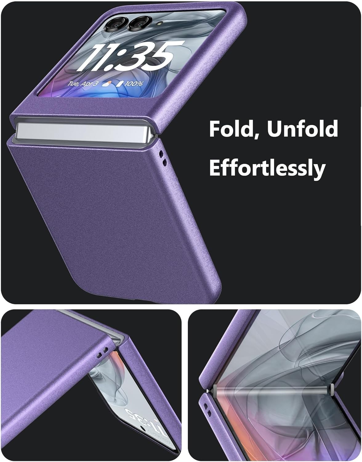 Case for Motorola Razr 2024/2025/2026 – Thin Hard Matte Polycarbonate Cover