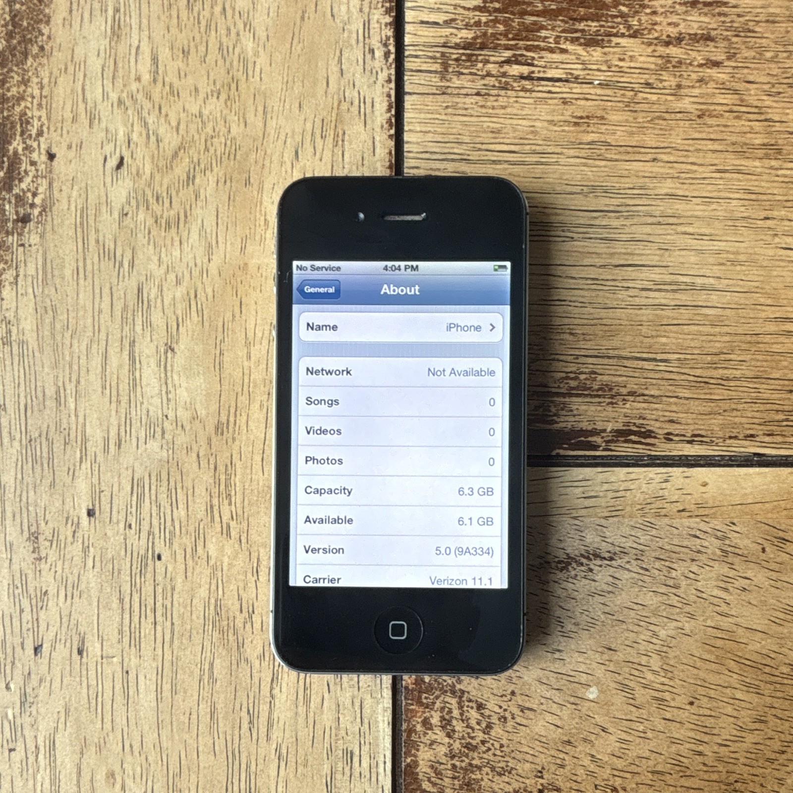 Rare CDMA iPhone 4 iOS 5.0 (Downgraded)