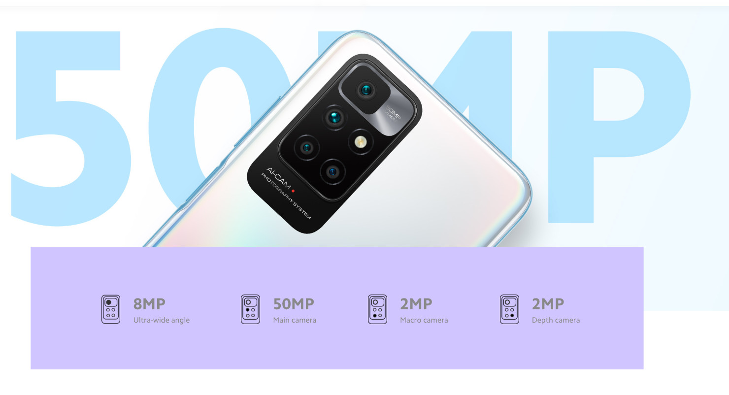 Xiaomi Redmi 10 2022 4G LTE Carbon Gray – 4GB RAM – 128GB ROM – Global Ver – NEW