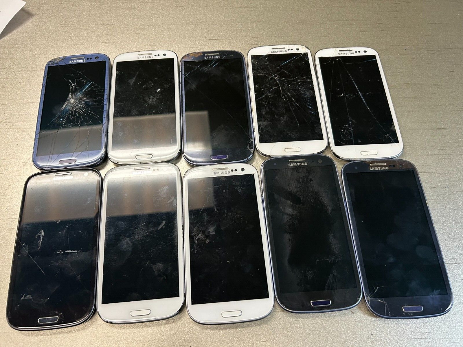 Lots of 10 Samsung Galaxy S3 i747m GSM MIX color – UNTESTED For Parts