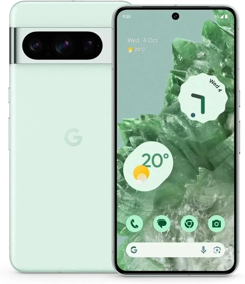 Google Pixel 8 Pro 128GB Unlocked GSM CDMA In-Box Obsidian Blue Porcelain