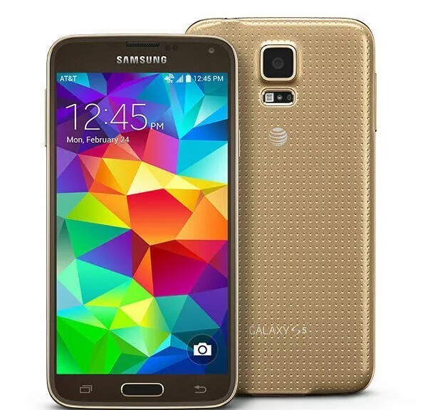 Original Samsung Galaxy S5 SM-G900A 16GB AT&T Unlocked Phone-Gold-Very Good US