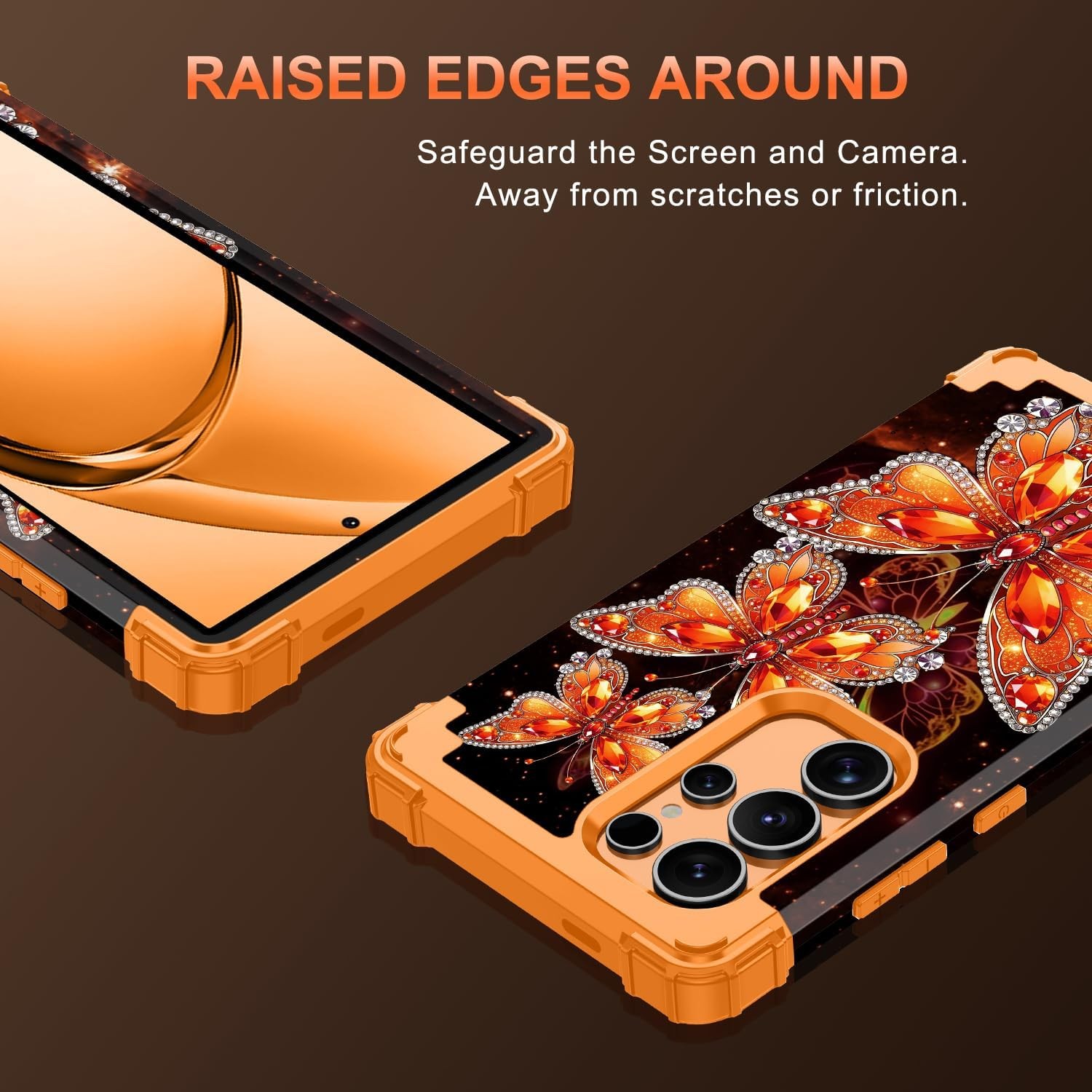 Galaxy S24 Ultra Case, Three Layer Heavy Duty Shockproof Protection Hard Plastic