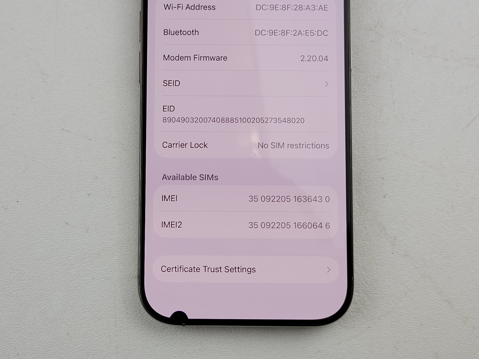 Apple iPhone 16 Pro (A3083) 128GB – Natural Titanium (Unlocked) – *DISPLAY SPOT*