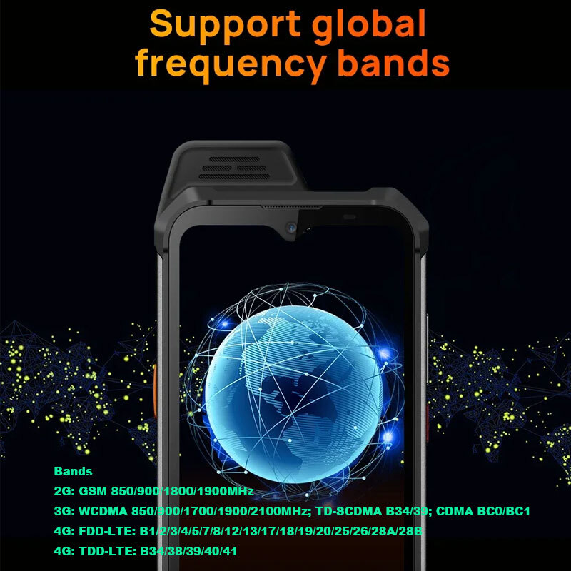 Global 4G LTE Android 13 Rugged Smartphone NFC Mobile Waterproof 128G UNIWA W999