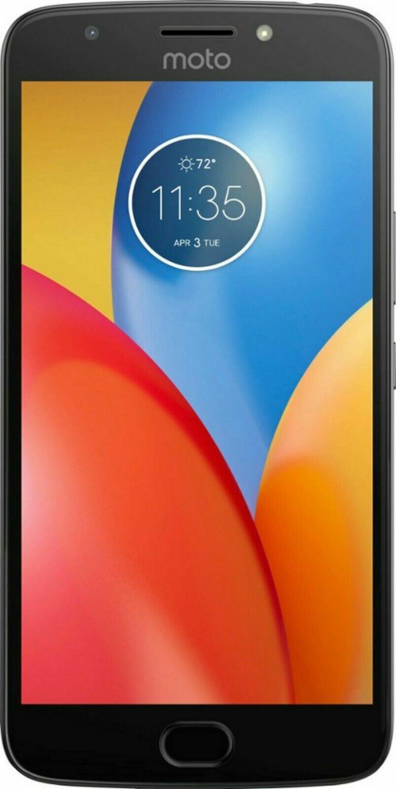 NEW Motorola Moto E4+ Plus 16GB Sprint Network Smart Phone Iron Gray Android