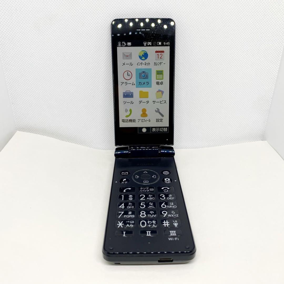 SHARP AQUOS Keitai 3 805SH SIM Unlocked Flip Phone black SIM Free
