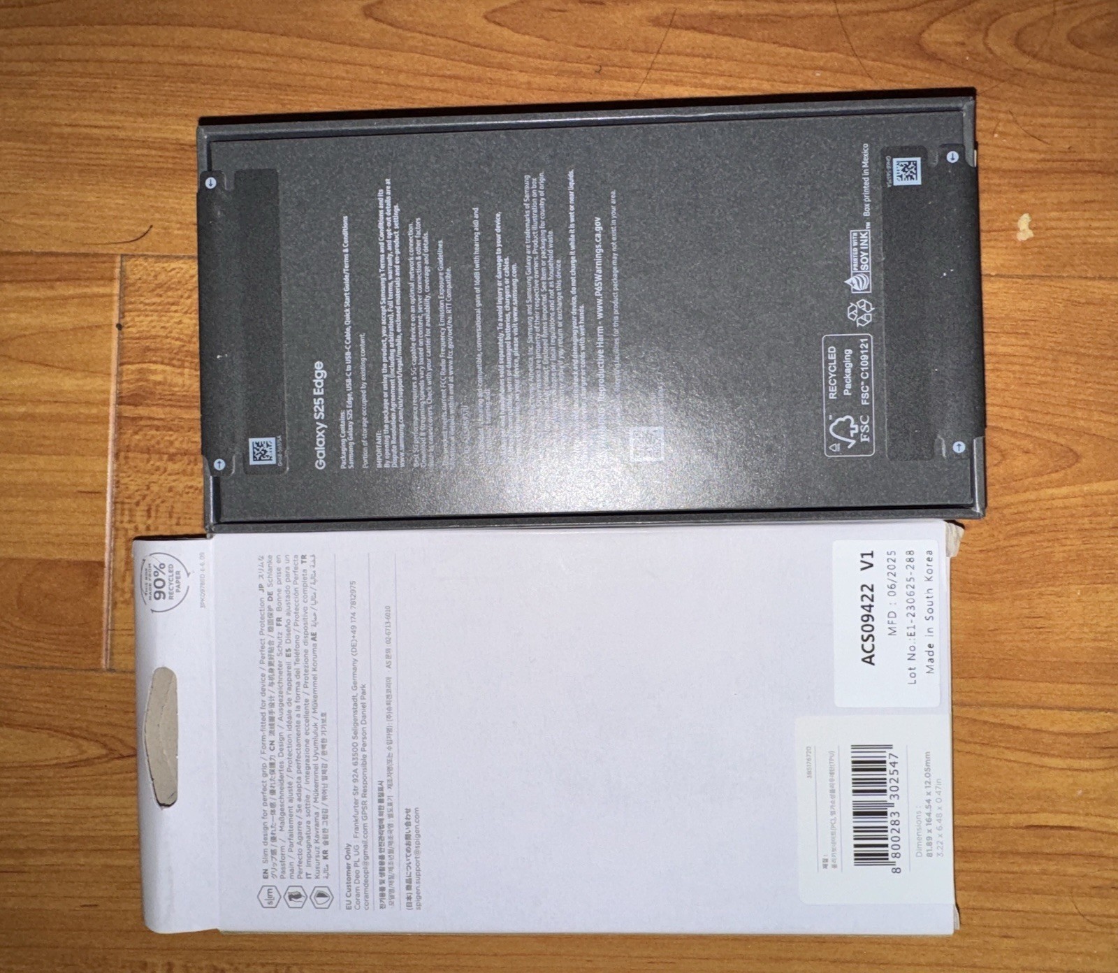 Samsung Galaxy S25 Edge 512GB Titanium Jetblack Unlocked Smartphone Sealed