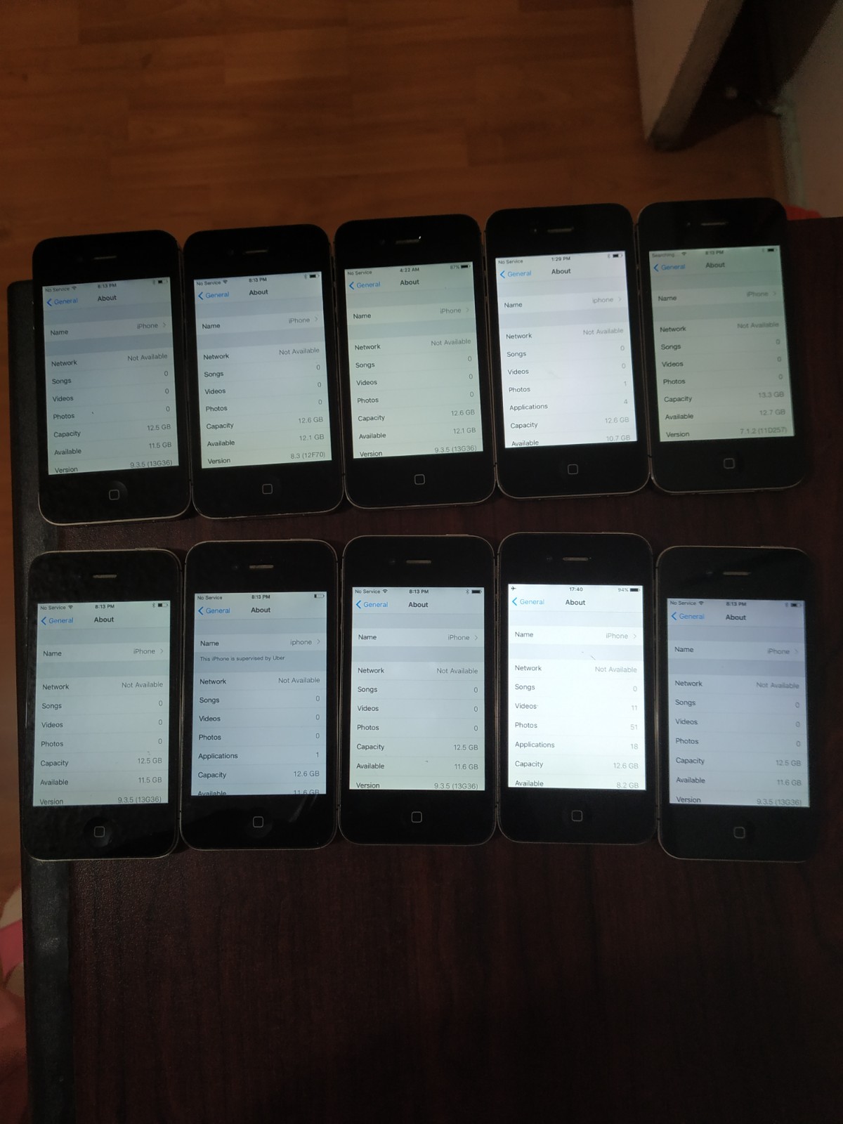 Lot of 10 Apple iPhone 4S A1387 16GB Black ( AT&T/ Verizon /OTA )