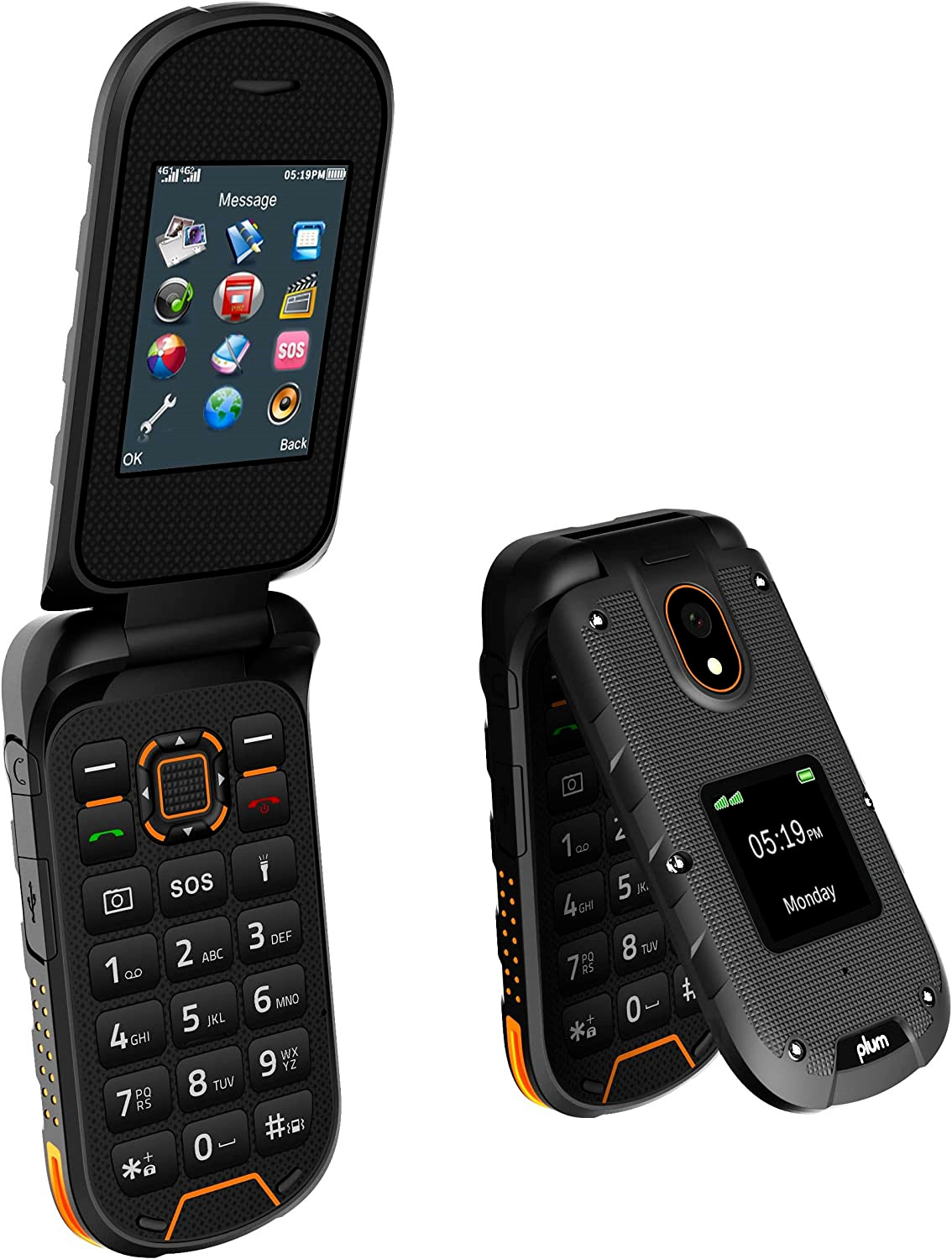 Plum RAM Plus | 4G LTE Rugged Flip Phone | Shock & Water Proof | ◆◆ FOR TMobile