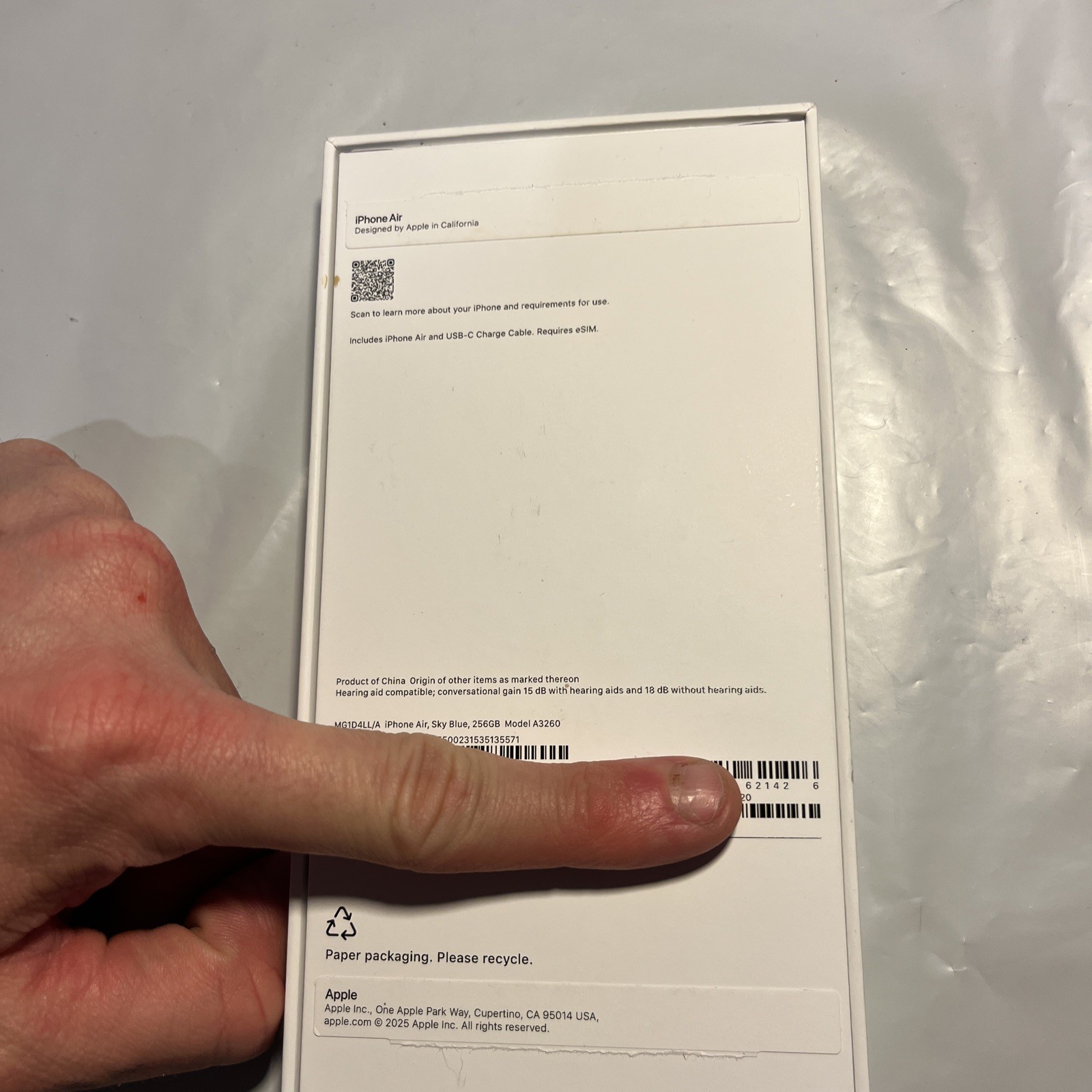 Apple iPhone 17 Air – 256GB (Unlocked) In Box – Amazing Condition (#624)