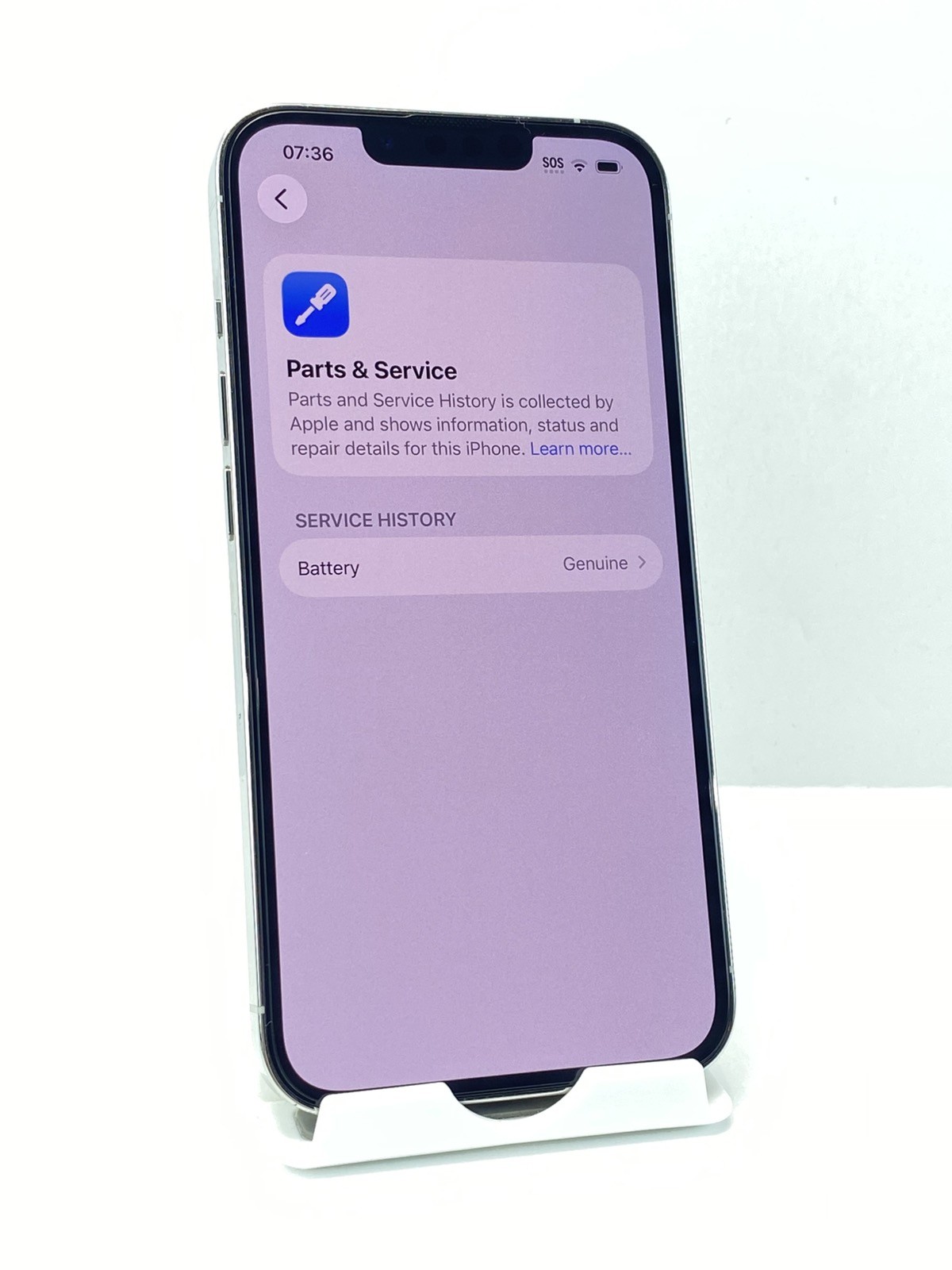 Apple iPhone 13 Pro A2483 128GB Silver 90% battery health Unlocked device