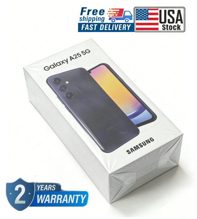 NEW Samsung Galaxy A25 5G AS25VL 128GB 6GB 6.5″ Fully Unlocked – BLACK*US STOCK
