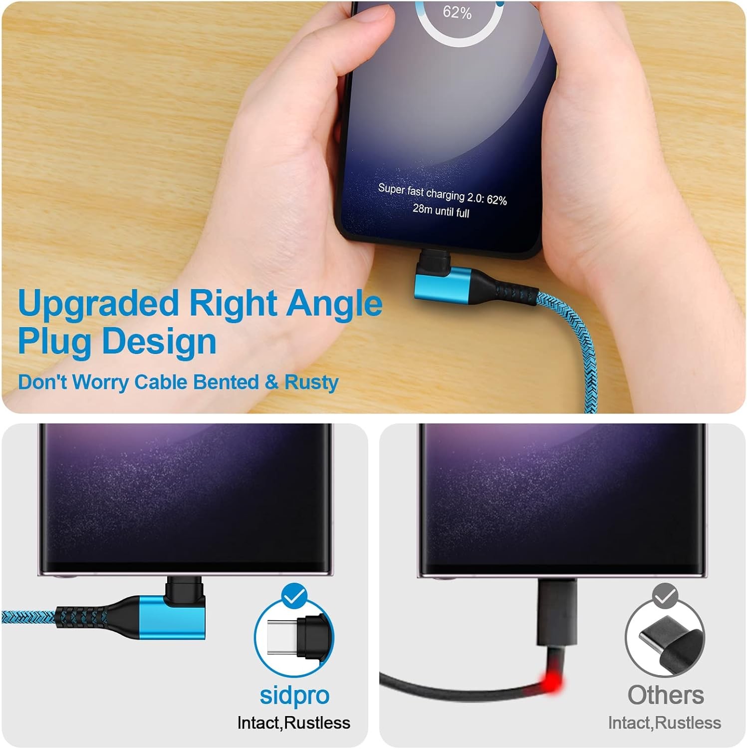 6ft USB-C Fast Charger Adapter 2-Pack for Samsung Galaxy S26 Ultra, Pixel 10
