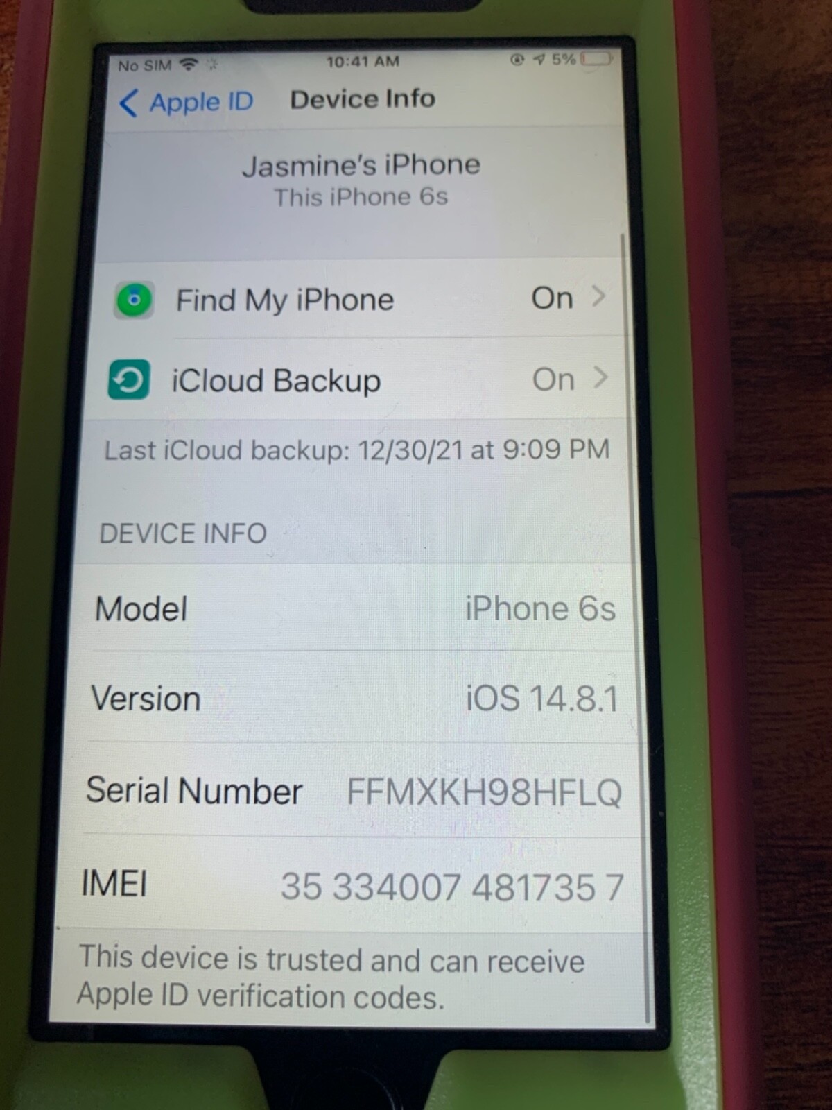 Apple iPhone 6s – 32GB – Rose Gold (Metro) A1688 (CDMA + GSM)