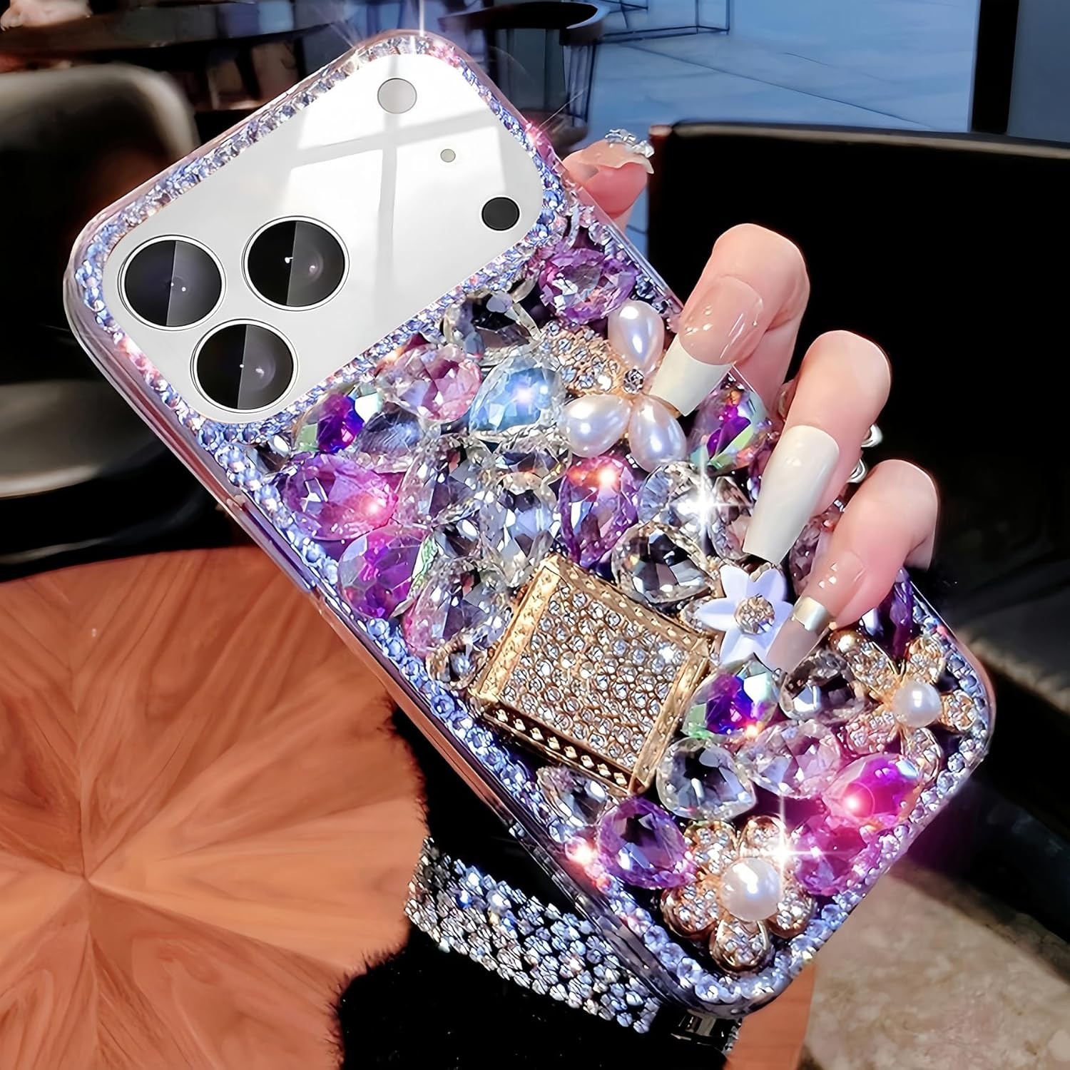 iPhone 17 Pro Max Case Luxury Cute Bling Design Rhinestone Diamond Glitter Cover