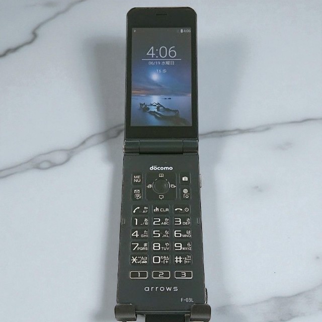 Fujitsu arrows black SIM free 4G F-03L mobile phone Used from Japan Used B Rank