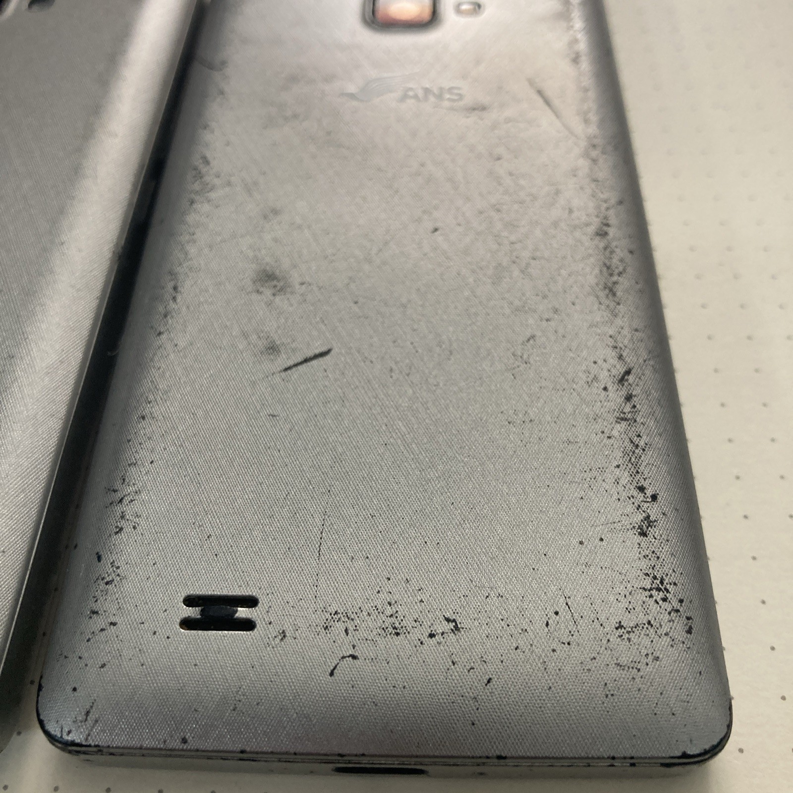 2 ANS Android Smartphones Silver – Untested As-Is Estate Sale Box As Found Parts