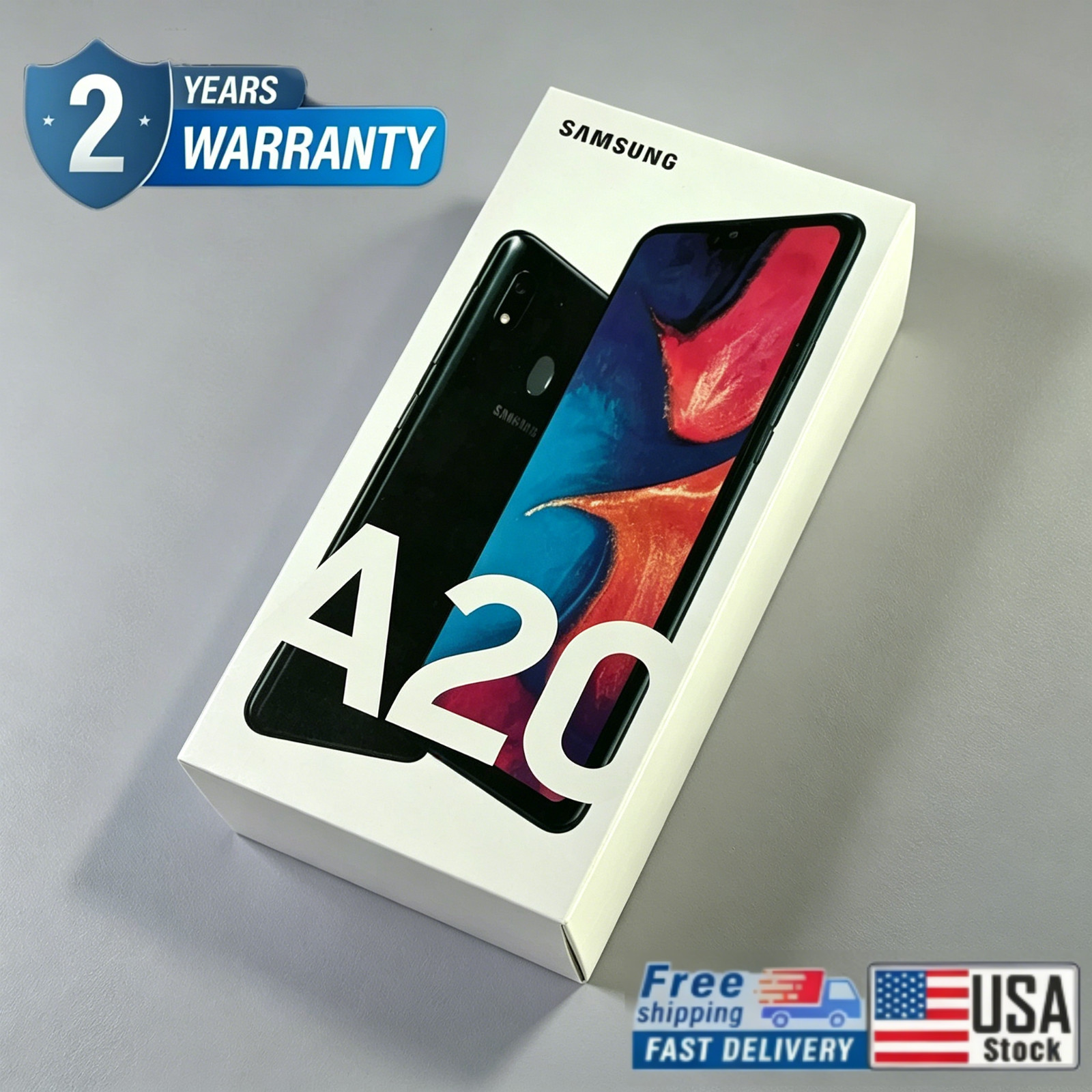 Samsung Galaxy A20 SM-A205U 32GB Unlocked Black Brand New Sealed Smartphone