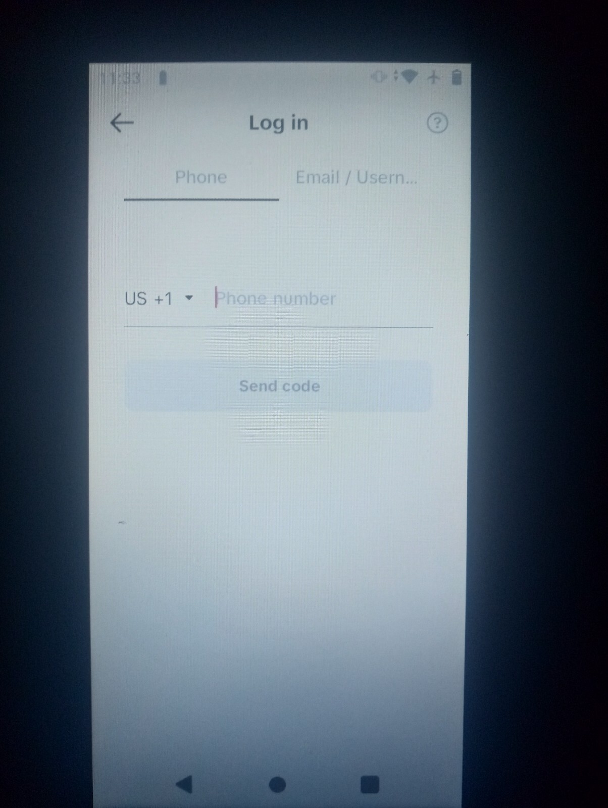 phone with Tik Tok installed
