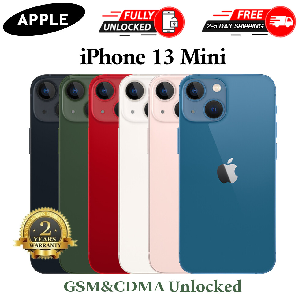 New Sealed Apple iPhone 13 Mini/12 Mini Factory Unlocked 512-128GB ALL Carrier