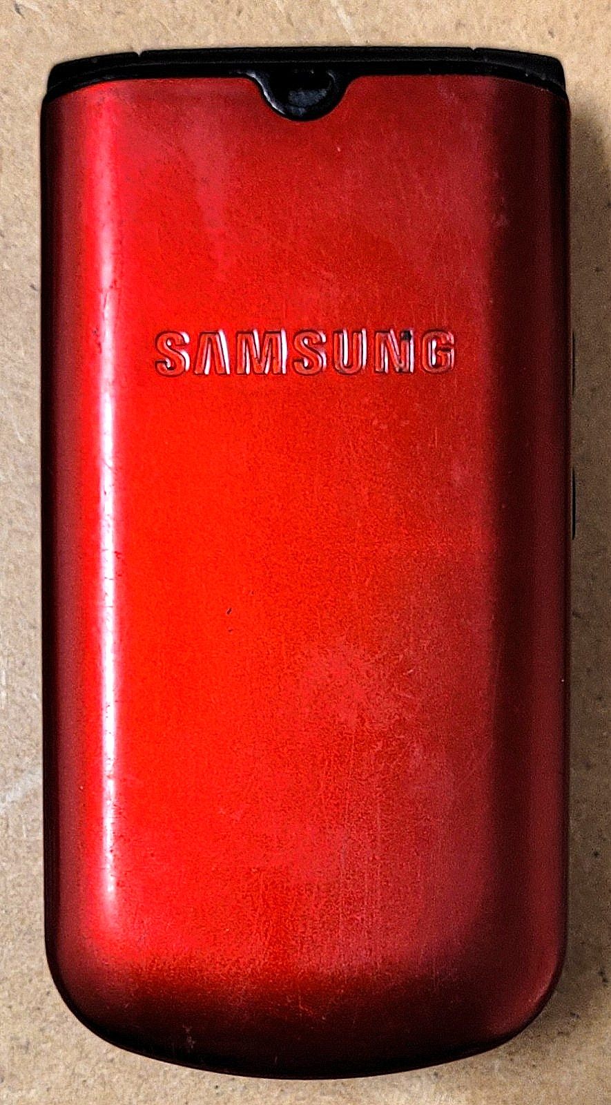 Samsung Byline SCH-R310 – Red and Black ( MetroPCS ) Super Rare CDMA Flip Phone