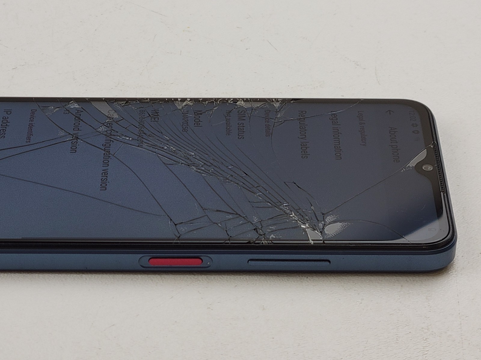 T-Mobile REVVL 6 (TMAF025G) 64GB – Blue (T-Mobile) Smartphone – CRACKED – H6385