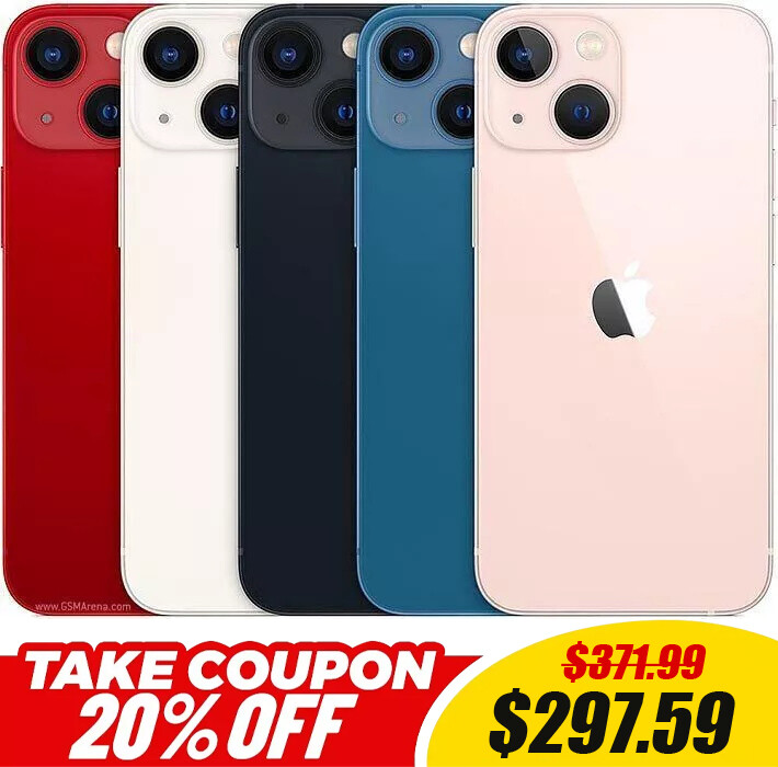 NEW SEALED Apple iPhone 12 Mini/13 Mini Unlocked ALL MEMORY 2 YEAR WARRANTY USA