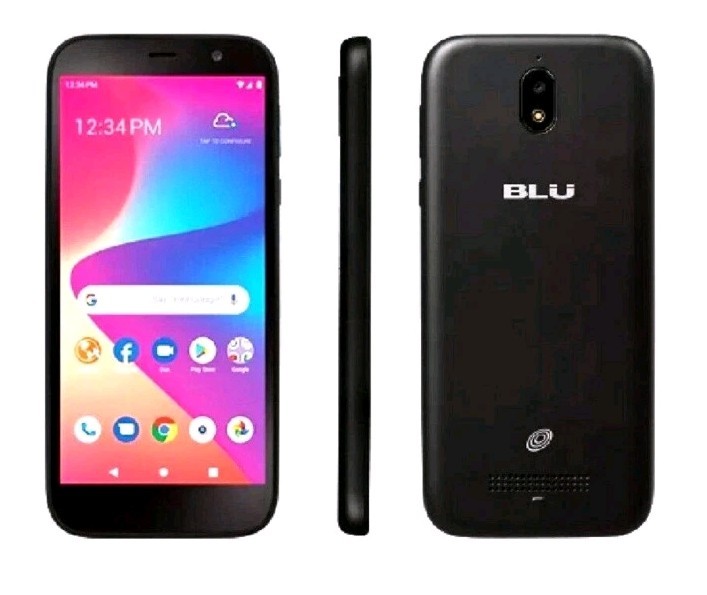 New Tracfone BLU View 2 B131DL 32GB Black Prepaid Smartphone