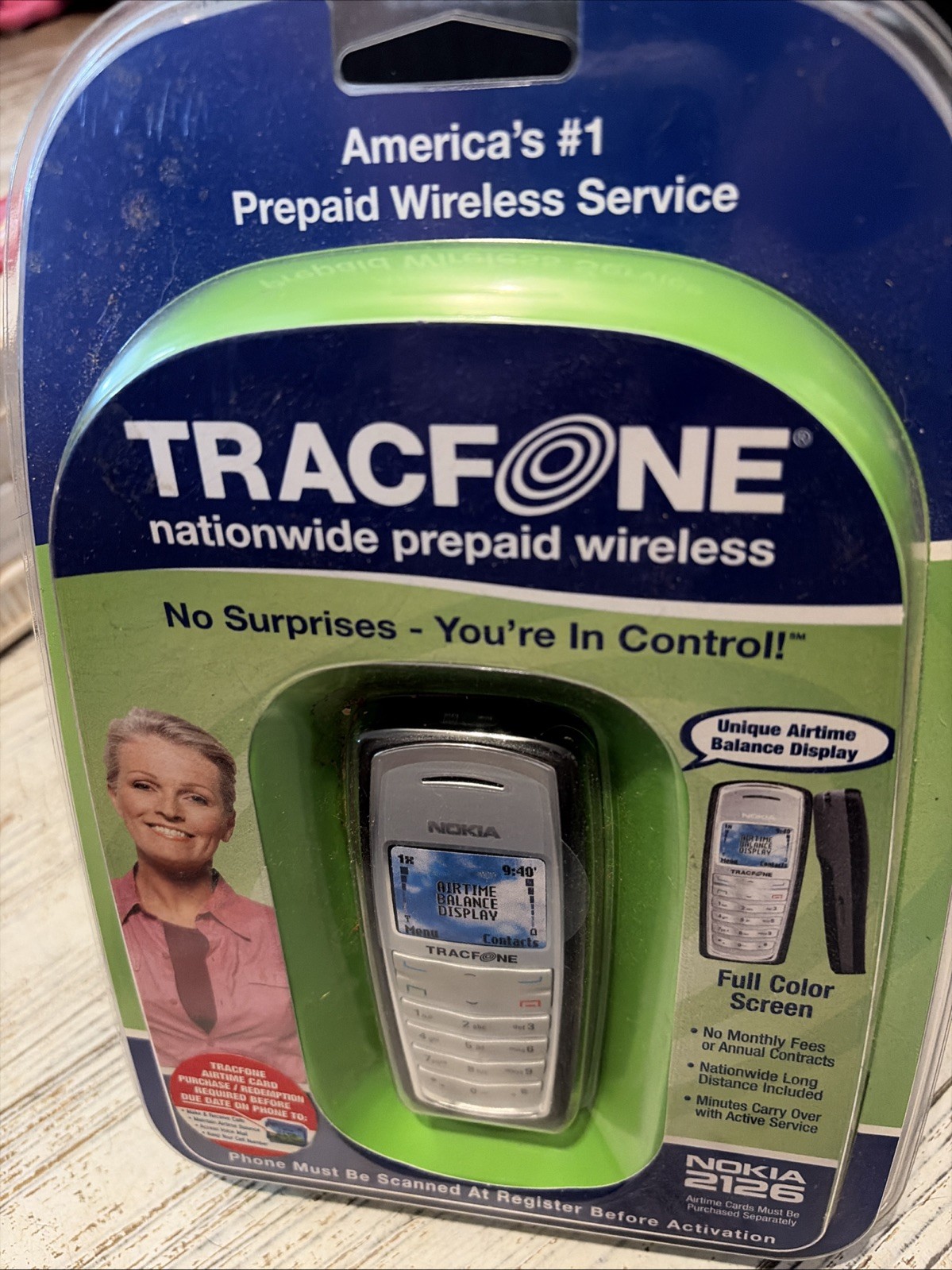 Nokia 2126i Tracfone Cell Phone New Factory Sealed 2006 Vintage