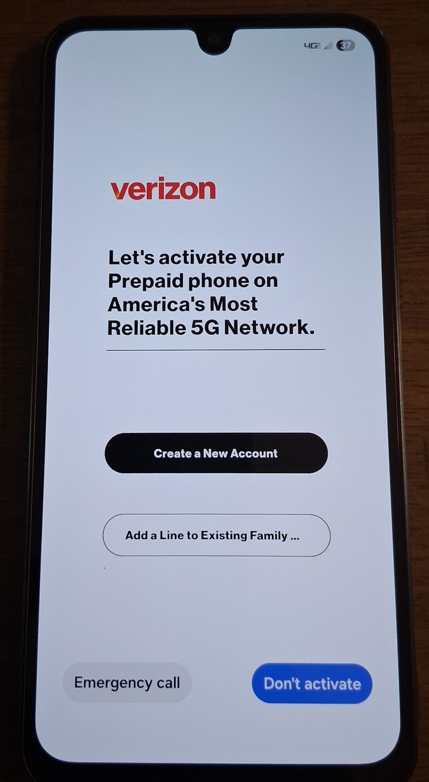 Samsung Galaxy A16 128GB, 5G – Verizon Prepaid Smartphone (Black) Phone Only