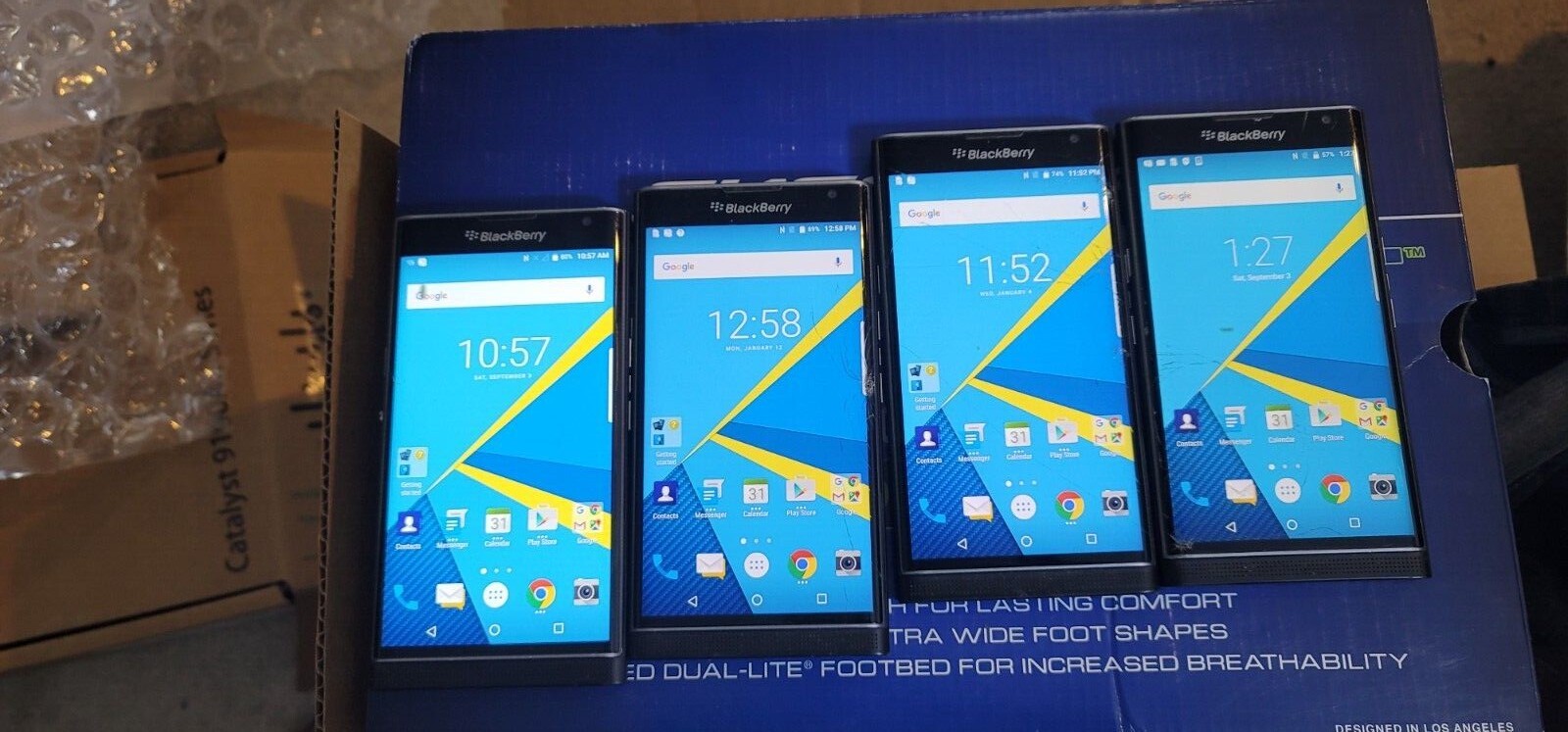 BlackBerry Priv 32GB (Canadian Network locked) Smartphone – Black Lot of 4