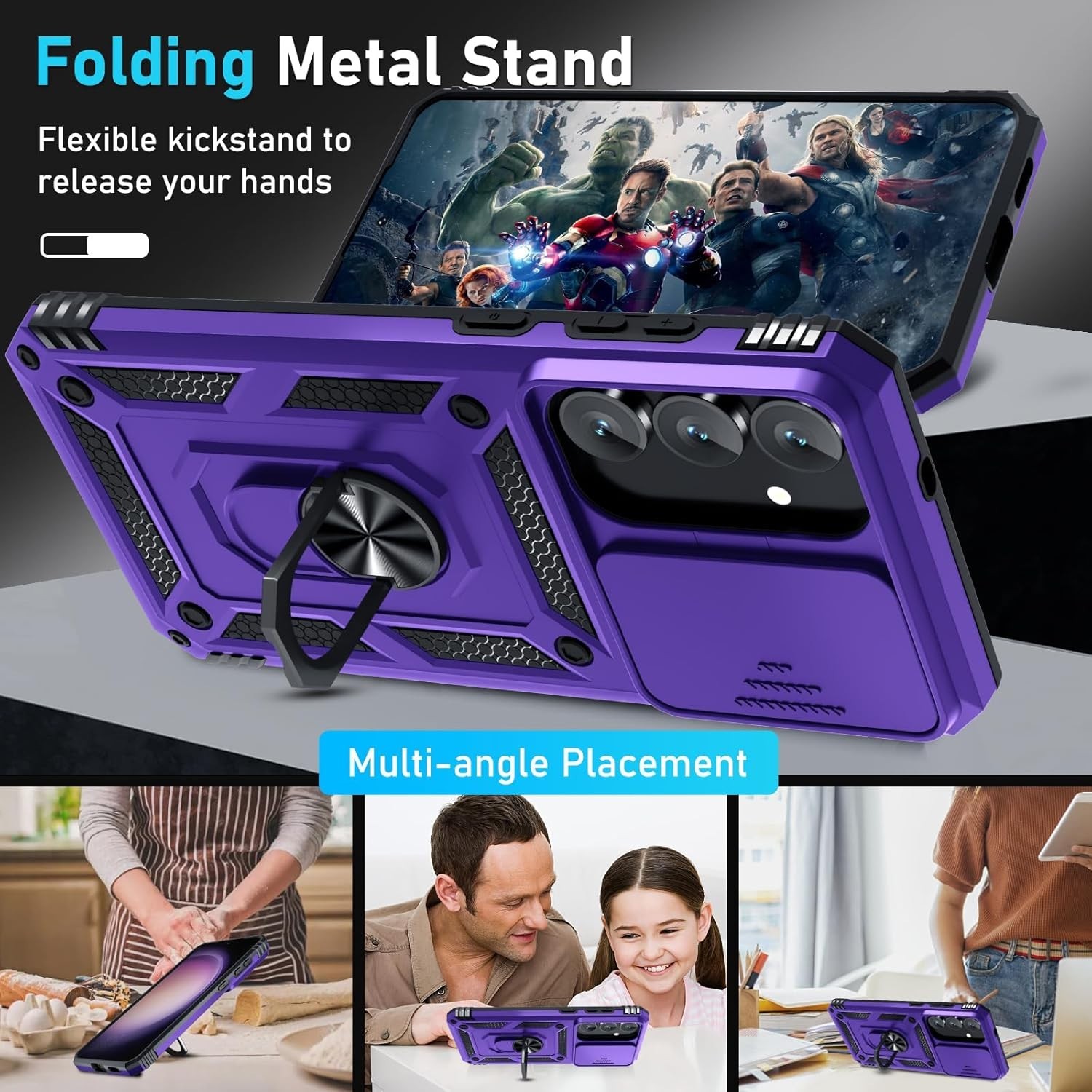 For Samsung Galaxy S25 FE Case Shockproof Protective Military Guard Phone Cover