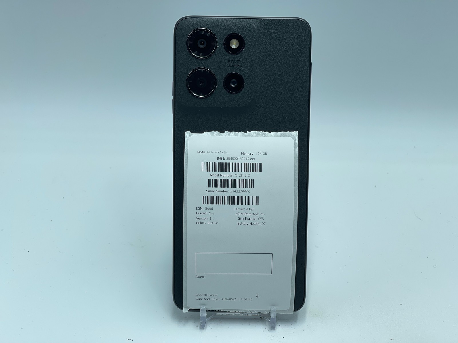 Motorola Moto G 2025 128GB XT2513-3 (AT&T) Black (E-0147)