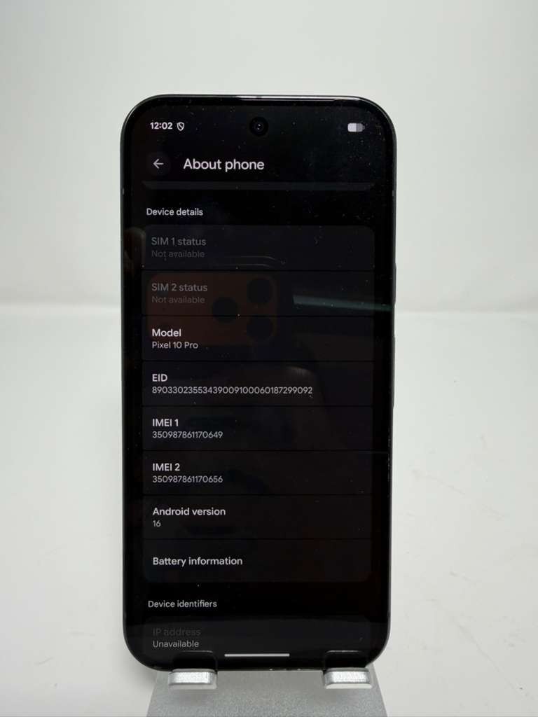 Google Pixel 10 Pro 128GB – AT&T – For Parts or Repair or WiFi Only – AS-IS