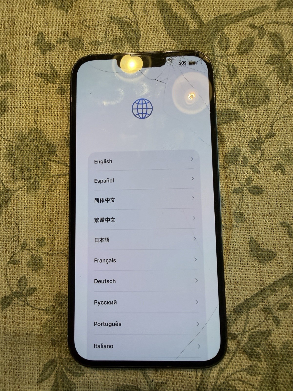 iPhone 13 Pro Max – 1TB – Unlocked Cracked Front/Back – Bad Cam Works/FOR PARTS