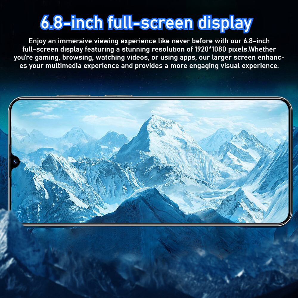 C20 Pro Smartphone Android 6.8” Unlocked 4+64GB 5000mAh 12+24MP Dual Camera